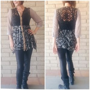 Boho peplum top